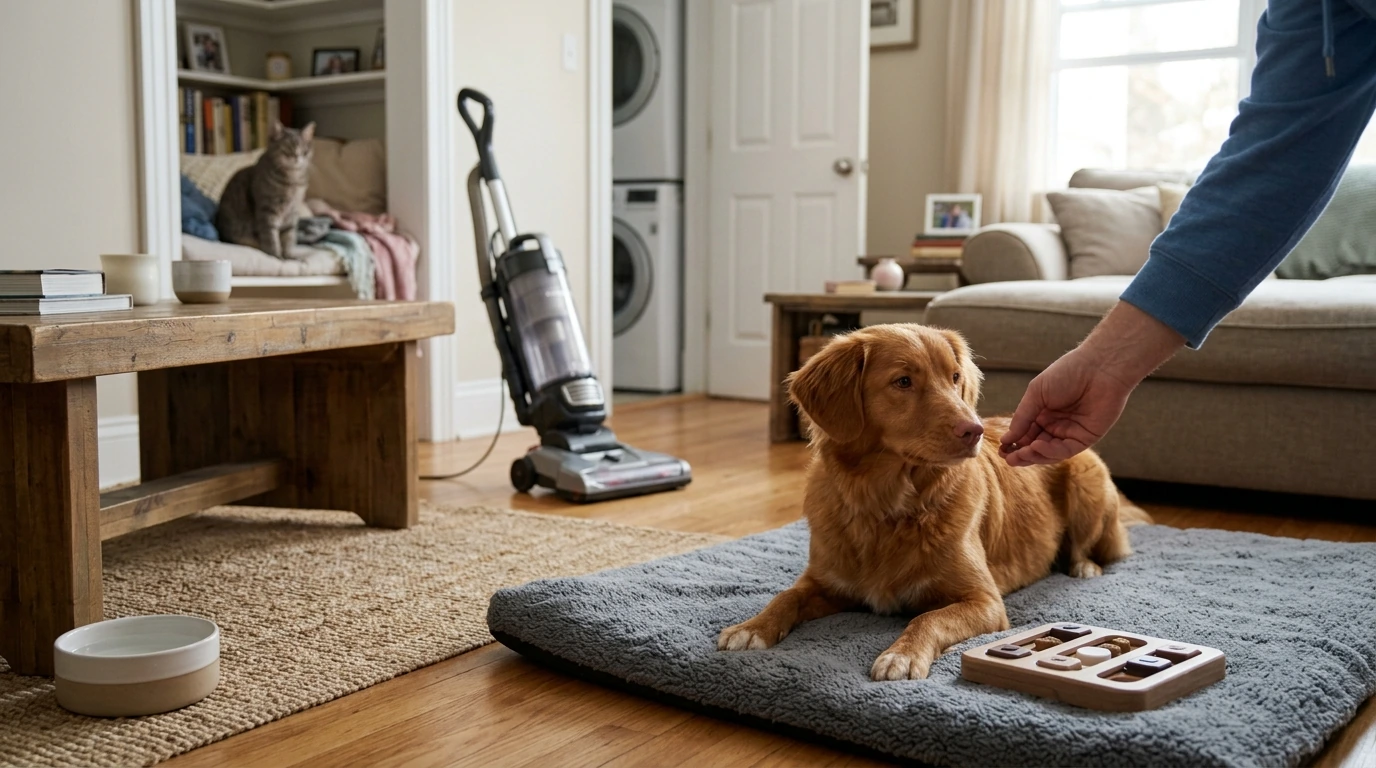Help Pets Stay Calm During Vacuuming: Training Steps